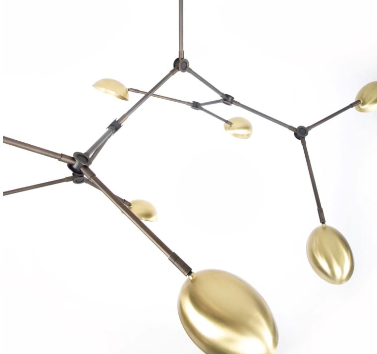 DROP CHANDELIER MÄSSING STOR 3 DROP CHANDELIER MÄSSING STOR - Bild 3