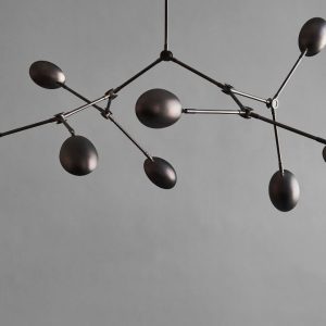 DROP CHANDELIER – BURNED BLACK STOR