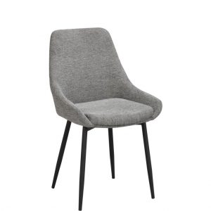 Sierra stol grått tyg 2-pack