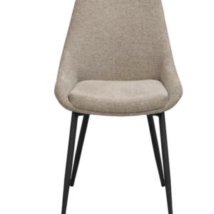 Sierra stol beige tyg 2-pack