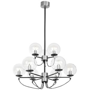 Perla 9 Glas/mässing/silver