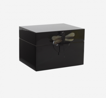 Dragonfly skrin S 18x14x12 cm Svart 1 Dragonfly skrin S 18x14x12 cm Svart