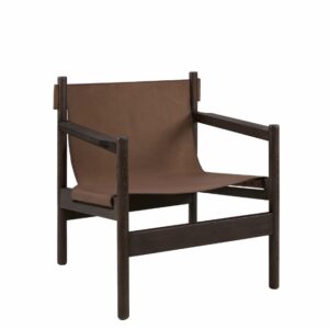 JORDAN skinnfåtölj Matt light brown